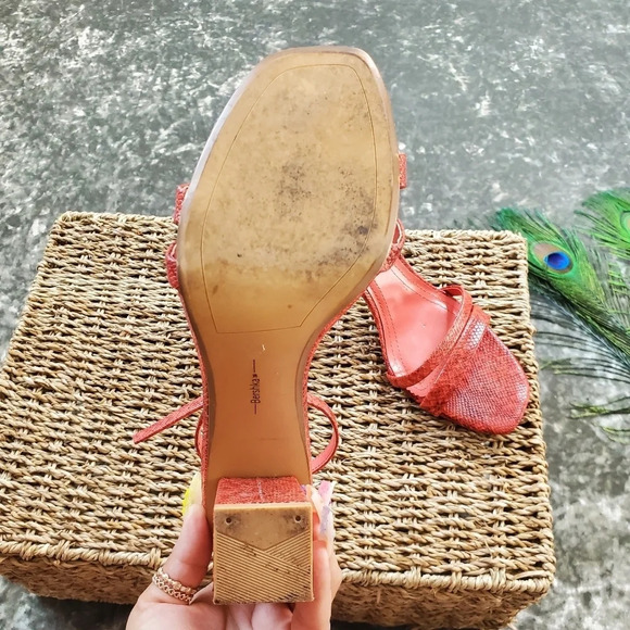 Bershka Ted Snake Embossed Heels - Picture 4 of 7